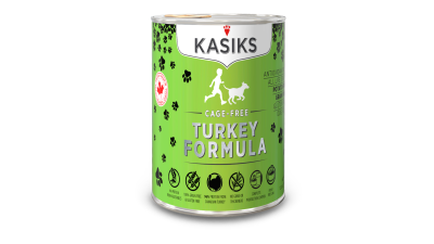 Kasiks Grain-Free Canned Dog Food, Turkey, 12.2-oz