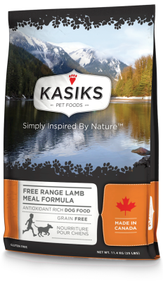 Kasiks Grain-Free Dry Dog Food, Lamb, 25-lb