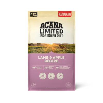 Acana Singles Limited Ingredient Diet Dry Dog Food, Lamb & Apple, 22.5-lb