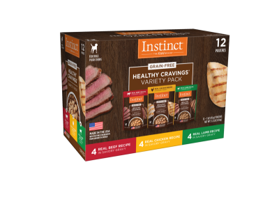 Instinct Healthy Cravings Wet Dog Food Topper, Variety Pack, 3-oz, 12-pack
