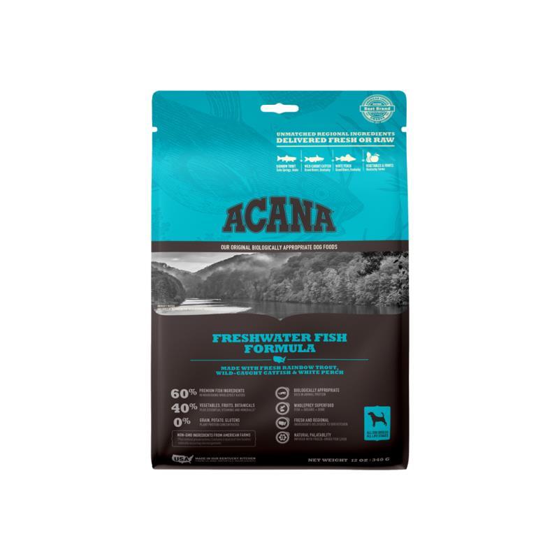 Acana Grain-Free Dry Dog Food, Freshwater Fish, 12-oz