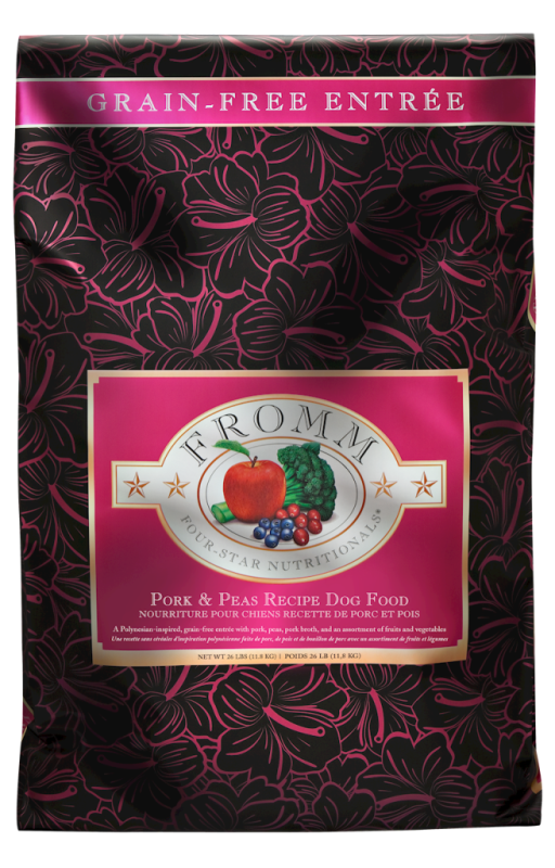 Fromm Four-Star Dry Dog Food, Pork & Peas, 26-lb