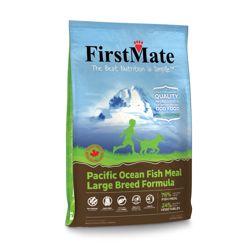 FirstMate Grain-Free Dry Dog Food, Large Breed, Ocean Fish, 28.6-lb